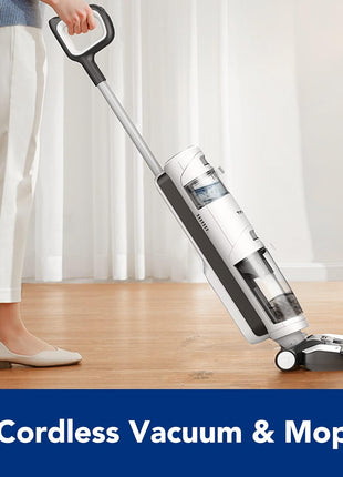 Tineco Floor ONE i5 Stretch Wet Dry Vacuum Cleaner, Vacuum & Mop in One Step, 20kpa Powerful Suction, 180° Lay-Flat Design, Anti-Tangle Design, Dual-Sided Edge Cleaning, Up to 30* Minutes Runtime