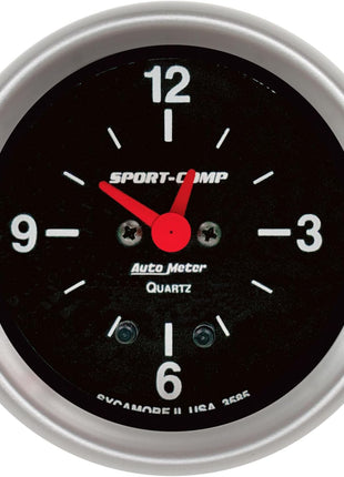 Auto Meter 3585 Sport-Comp Clock,2.625 in.