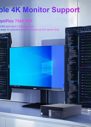 Dell Desktop Computer Windows 11 Pro OptiPlex 7040 i7 Refurbished Small Form Factor PC, i7-6700 3.40GHz,32GB Ram DDR4 New 1TB M.2 NVMe SSD,AX210 Built-in WiFi 6E, HDMI 3 Monitor Support (Renewed)