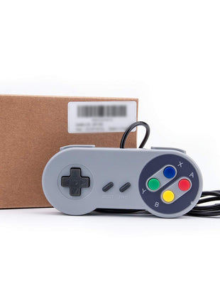 Rii Game Controller, Retro USB Controller for PC Gaming, Super Classic Wired Game Emulator Controller for PC, Raspberry Pi, Windows,Mac,Liunx, Android (Grey, 2 Pack)