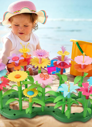 Birthday Toys Gifts for 3 4 5 6 Years Old Boys Girls,Upgrade DIY Flower Garden Building Toy,STEM Educational Kids Toys Preschool Kindergarten Arts and Crafts Toy