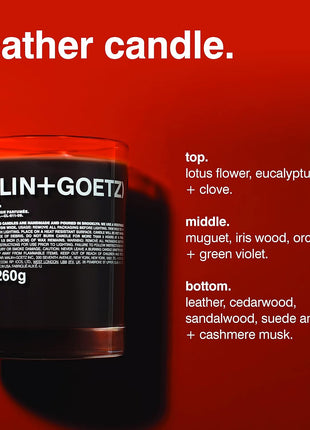 MALIN+GOETZ 9oz Scented Candle | Hand-Poured Soy Wax with Unique Fragrance Blends | Clean-Burning, Vegan & Cruelty-Free | Bergamot, Sage, Otto, Tomato, Strawberry, Cannabis, Dark Rum & Leather