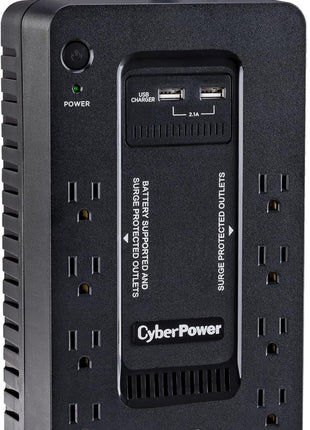 CyberPower ST625U Standby UPS Battery Backup and Surge Protector | 4 Surge-Only, 2x USB-a, 890j Surge, Simulated Sine Wave