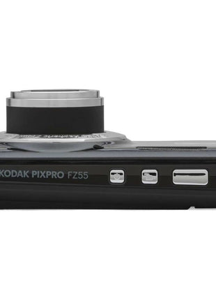 Kodak PIXPRO Friendly Zoom FZ55 Digital Camera (Black) Bundle with 32GB SD Card, Camera Case, and Battery Travel Charger (4 Items)