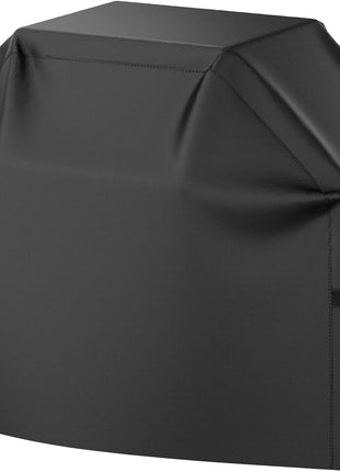 Grill Cover, 58 inch BBQ Gas Grill Cover for Outdoor Grill, Waterproof, Anti-UV, Rip-Proof, Fade Resistant Material, Barbecue Cover with Hook-and-Loop Straps & Adjustable Hem Drawstring, Black