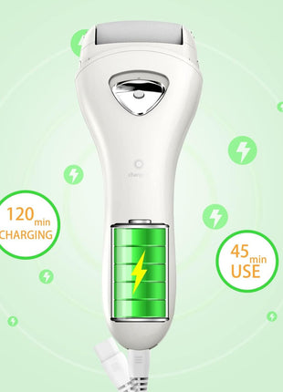 Electric Foot Callus Removers Rechargeable, Portable Electronic Foot File Pedicure Tools, Electric Callus Remover Kit, Professional Pedi Feet Care Perfect for Dead, Hard Cracked Dry Skin Ideal Gift