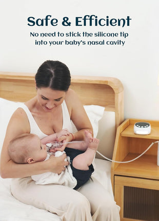 X-Bosak Electric Baby Nasal Aspirator - Hospital Grade Mucus Remover with 9 Suction Levels, USB-C Rechargeable, Night Light & Nursery Rhymes, BPA-Free Silicone Tips