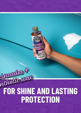 Chemical Guys Extreme Bodywash & Wax Foaming Car Wash Soap - Soap for Foam Cannons, Foam Guns, or Bucket Washes for Cars, Trucks, Motorcycles, RVs, and More, Grape Scent - 16 oz