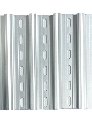International Connector T&G 5 Pieces DIN Rail Slotted Aluminum RoHS 35mm Wide 7.5mm High (16 inch)