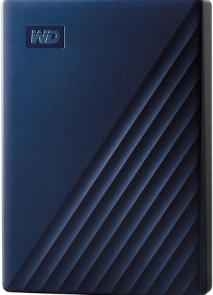 WD 4TB My Passport for Mac, Navy, Portable External Hard Drive with backup software and password protection, USB 3.1/USB 3.0 compatible - WDBA2F0040BBL-WESN
