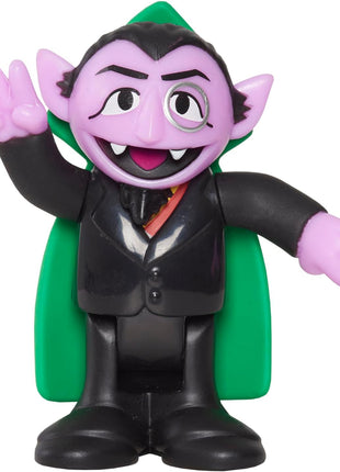 Sesame Street Neighborhood Friends, 7-piece Poseable Figurines, Kids Toys for Ages 2 Up by Just Play