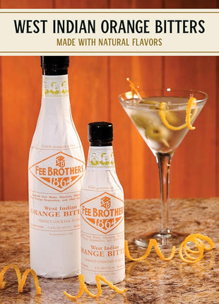 Fee Brothers West Indian Orange Cocktail Bitters, 5 fl oz (150ml) | Aromatic Cocktail Mixer & Concentrated Flavoring, Gluten Free, Vegan-Friendly