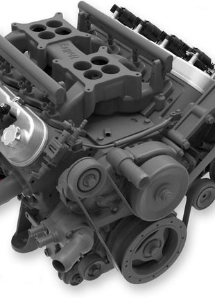 Holley Valve Cover, Tall Ls Natural Cast Finish