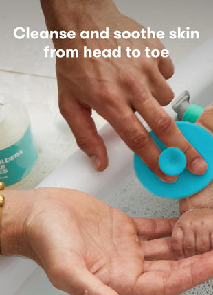 DermaFrida The SkinSoother Baby Bath Silicone Brush by Fridababy | Baby Essential for Dry Skin, Cradle Cap and Eczema (2 Pack)