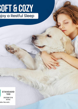 Utopia Bedding Waterproof Mattress Protector Queen Size, Premium Terry Mattress Cover 200 GSM, Breathable, Fitted Style with Stretchable Pockets (White)