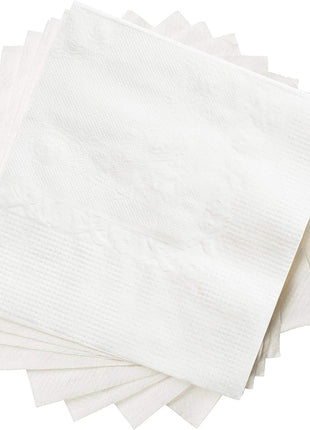 GUSTO [500 Count   4.5 x 4.5 Folded] White Beverage Napkins   1 Ply Bulk Cocktail Napkins, Restaurant Bar Paper Napkins and Party Napkins   9x9 Unfolded (Formerly Comfy Package)