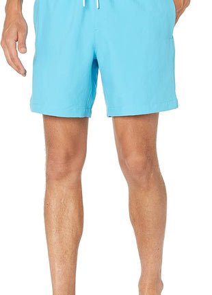 Amazon Essentials Men's Swim Trunks with Mesh Lining, Pockets, Drawstring Closure