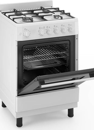 PremiumLevella 24" Gas Range with 4 Burners and 2.7 Cu. Ft. Oven Capacity (Black)