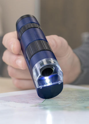 Carson Pocket Micro 20x-60x LED Pocket Microscope Handheld STEM Toy (MM-450)