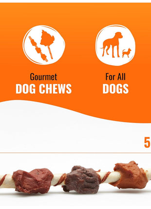 Good 'n' Fun Kabobs Long-Lasting Dog Treat, With Real Proteins, Beef Hide and Premium Chicken, Supports Dental Health, Mental Stimulation, 24 oz