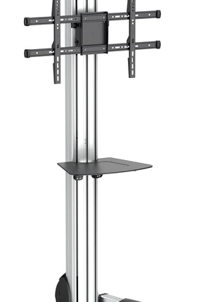 StarTech.com Heavy Duty Rolling Portable TV Cart Stand with Wheels - 32 to 75 inch - Adjustable Rotating Mobile Flat Panel Screen Mount (STNDMTV70)