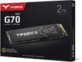 TEAMGROUP T-Force G70 PRO Graphene Heatsink 2TB DRAM SLC Cache 3D TLC NAND NVMe InnoGrit PCIe Gen4x4 M.2 2280 Gaming Internal SSD Works with PS5 Read/Write 7400/6800 MB/s TM8FFH002T0C129