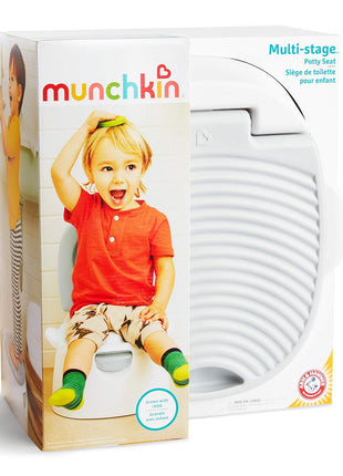 Munchkin® Arm & Hammer Multi-Stage 3-in-1 Potty Seat, (Potty Chair, Trainer Ring and Step Stool), Grey