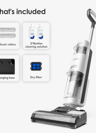 Tineco Floor ONE i5 Stretch Wet Dry Vacuum Cleaner, Vacuum & Mop in One Step, 20kpa Powerful Suction, 180° Lay-Flat Design, Anti-Tangle Design, Dual-Sided Edge Cleaning, Up to 30* Minutes Runtime