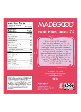 MadeGood Organic Strawberry Granola Minis, 5ct x 0.85oz