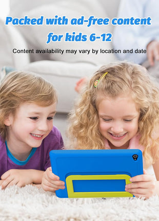 Urao Kids Tablet, Android 15 Tablet for Kids 10 inch Octa-Core with Case, 20GB RAM 64GB ROM 1TB TF Card Expandable for Toddler Children, Parental Control, Dual Camera, WiFi,Gift