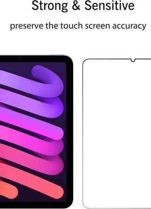 Ailun Screen Protector for iPad Mini 7 & 6, 2 Pack, 8.3 Inch, Case Friendly | Mini 7 A17 Pro 7th Gen 2024, Mini 6th Gen 2021 Release, Tempered Glass, 2.5D Edge