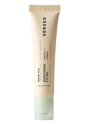 Versed Weekend Glow Eye Gel - Caffeine Under Eye Cream for Dark Circles - Vitamin C Treatment for Dark Spots, Wrinkles & Bags for Under Eyes - (.5 oz)