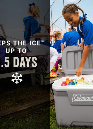 Coleman Classic Series Insulated Portable Cooler, Leak-Resistant Outdoor Hard Cooler Keeps Ice up to 5 Days, 52/70/120/150 Quart
