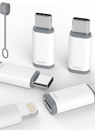 Thousover 4 Pack Lightning to USB C Adapter for iPhone 15/16/17 Pro/17 Pro Max,for iPhone 17/16 Charger,17/16 Accessories,Fast Charging & Data Transfer,USB C Charger Connector Cable,Not for Audio/OTG