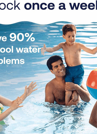 HTH 52038 Swimming Pool Care Green to Blue, Advanced Shock System, 2-Step Swimming Pool Care Solution, 1 Kit