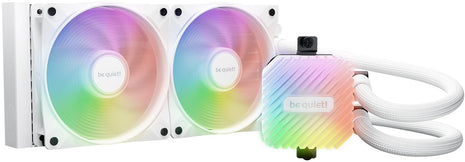 be quiet! Light Loop 240mm | All in One Water Cooling System | ARGB Water Cooler | ARGB Hub | Customizable LED Cooling Block | White | BW021