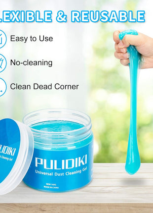 PULIDIKI Car Cleaning Gel Car Clean Putty, Universal Car Interior Cleaner Slime, Perfect Cleaning Kit Supplies, Auto Detailing Tools Car Accessories, Dust Remover Gifts for Men Women