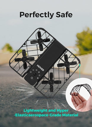 HOVERAir X1 Drone with Camera, Follow-me Drone with Self-Flying Mode | Foldable Mini Drone with HDR Video Capture, Palm Takeoff, Intelligent Flight Paths, Hands-Free Control Black (Combo)