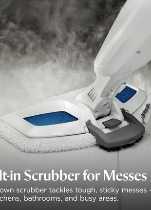 BISSELL Steam Mop 1940A PowerFresh Floor Steam Cleaner for Hard Wood & Tile with Natural Sanitization, Easy Scrubber, Variable Steam, 12" Cleaning Path