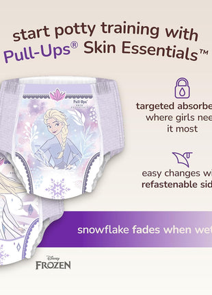 Pull-Ups Girls' Skin Essentials Potty Training Pants, Training Underwear, 3T-4T (32-40 lbs), 68 Ct