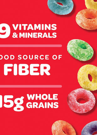 Kellogg's Froot Loops Original Giant Size Breakfast Cereal 23 oz | Good Source of Fiber, 15g Whole Grains
