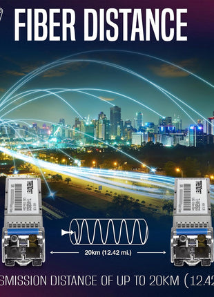 TRENDnet TI-MGBS20, 1000Base-LX Industrial SFP Single- Mode LC Module (20km), Lifetime Protection