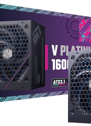 Cooler Master V Platinum 1600 V2 Power Supply, PCIe 5.1 Ready | Certification Cybenetics Platinum & Noise Standard ++, 80 PLUS Platinum, 1600W, ATX 3.1, Dual 12V-2x6 Cable, Fully Modular