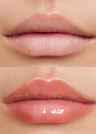 Kosas Wet Lip Oil Gloss - Hydrating Lip Plumping Treatment with Hyaluronic Acid & Peptides, Non-Sticky Finish (Unbuttoned)