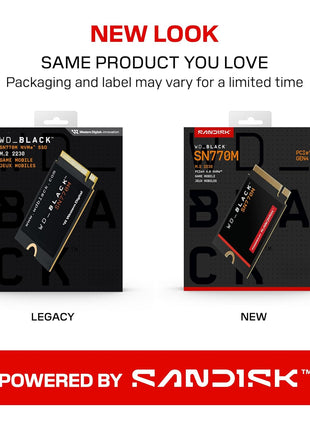 WD_Black SN770M 2TB M.2 2230 NVMeSSD - PCIe Gen 4.0, Speeds up to 5150 MB/s, for Handheld Gaming Devices and Compatible laptops, TLC 3D NAND, Great for Asus ROG Ally, Steam Deck, Microsoft Surface