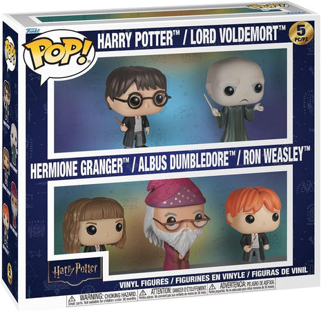 Funko Pop! Harry Potter: Harry/Voldemort/Hermione/Dumbledore/Ron, 5-Pack | Collectable Vinyl Figure - Gift Idea - Official Merchandise - Toys for Kids & Adults