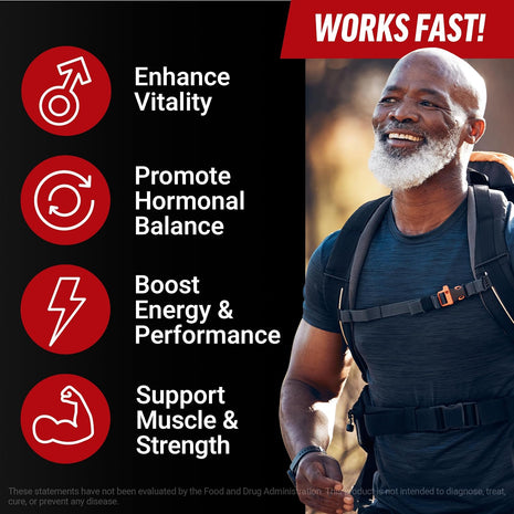 Force Factor Longjack Tongkat Ali Max, Male Stamina & Vitality Supplement | with Tongkat Ali Extract and Key Natural Ingredients for Superior Absorption, 1200mg, 60 Capsules