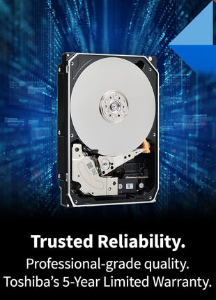 Toshiba X300 PRO 20TB High Workload Performance for Creative Professionals 3.5-Inch Internal Hard Drive – Up to 300 TB/Year Workload Rate CMR SATA 6 Gb/s 7200 RPM 512 MB Cache - HDWR62AXZSTB