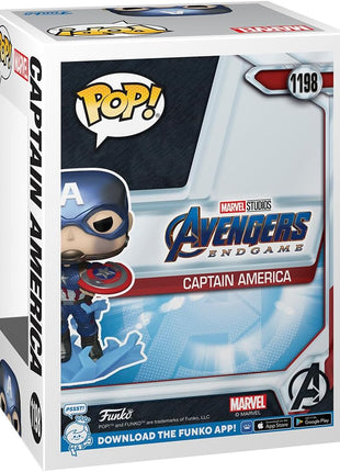 Funko POP! Marvel Avengers Endgame Captain America with Broken Shield & Mjolnir (Glow in the Dark & Metallic), Exclusive
