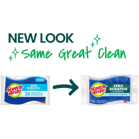 Scotch-Brite Non-Scratch Scrub Sponges, For Washing Dishes and Cleaning Kitchen, 9 Scrub Sponges